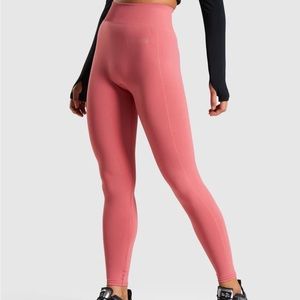 Gymshark Breeze Lightweight Seamless Tights - Rose Slate S
